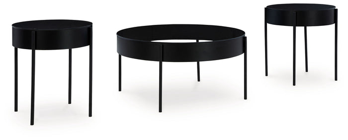 Ardoline - Occasional Table Set (Set of 3) - Black image 1