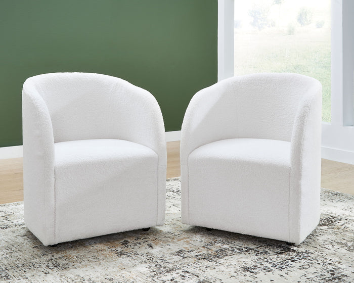 Rowanbeck - Dining Upholstered Arm Chair (Set of 2) - Ivory image 3
