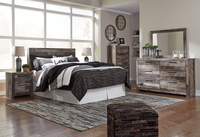 Derekson - Two Drawer Night Stand - Multi Gray image 3