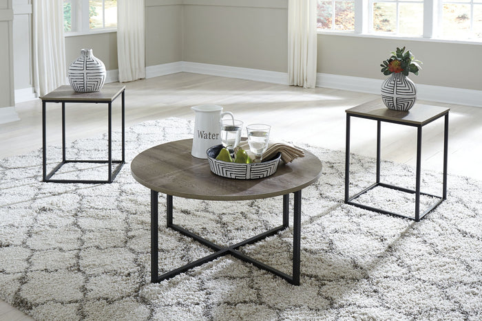 Wadeworth - Occasional Table Set (Set of 3) - Brown / Beige image 4