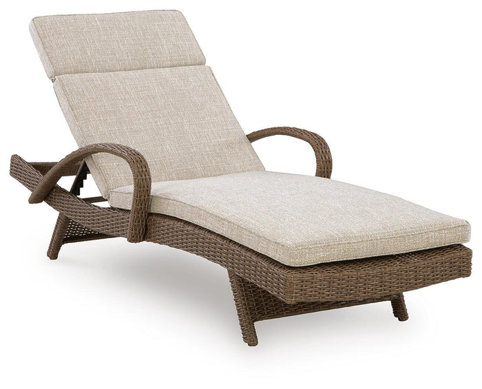 Laguna Heights - Chaise Lounge With Cushion - Beige image 1