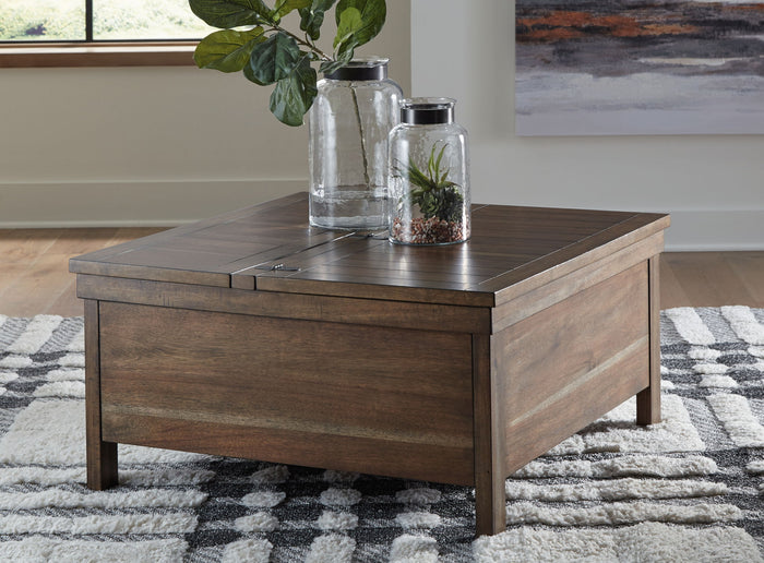 Moriville - Lift Top Cocktail Table - Grayish Brown image 2