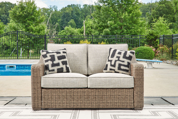 Beachcroft - Loveseat With Cushion - Beige image 4