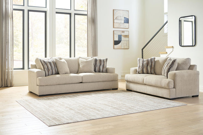 Lofwood - 2 Pc. - Sofa And Loveseat - Oatmeal image 4