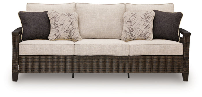 Monterey Point - Sofa With Cushion - Dark Brown image 3