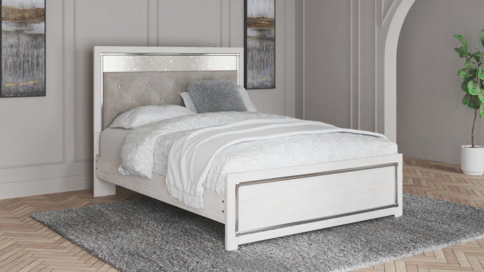 Altyra - Queen Panel Bed With Roll Slats - White image 3