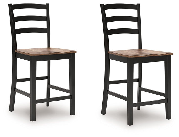 Wildenauer - Barstool (Set of 2) - Brown / Black image 1