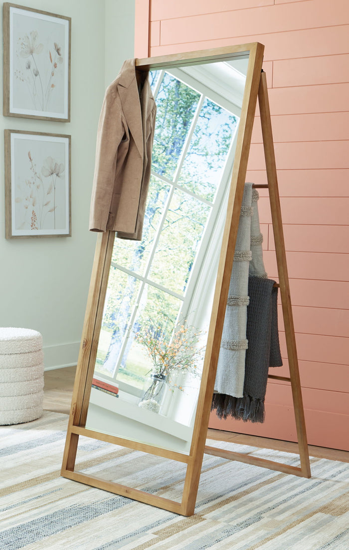 Devford - Floor Mirror - Brown image 4