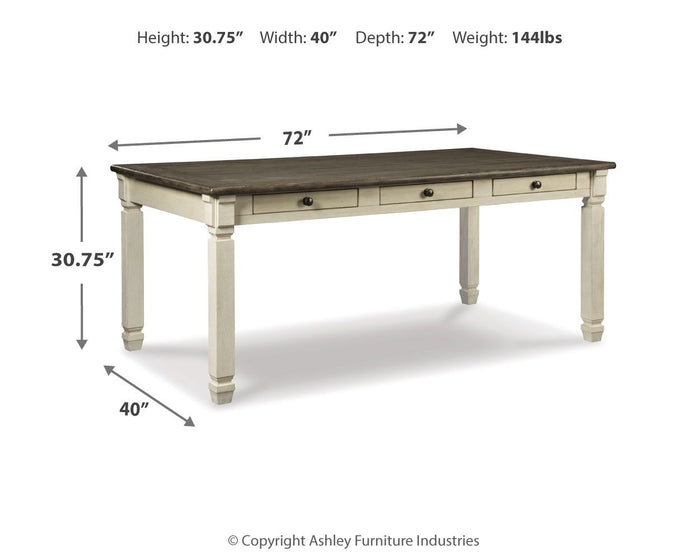 Bolanburg - Rectangular Dining Room Table - Beige image 4