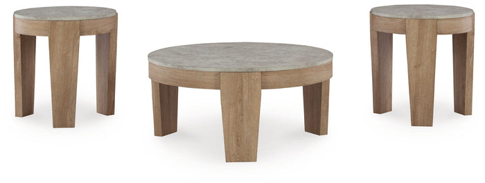 Guystone - Occasional Table Set (Set of 3) - Light Brown image 3