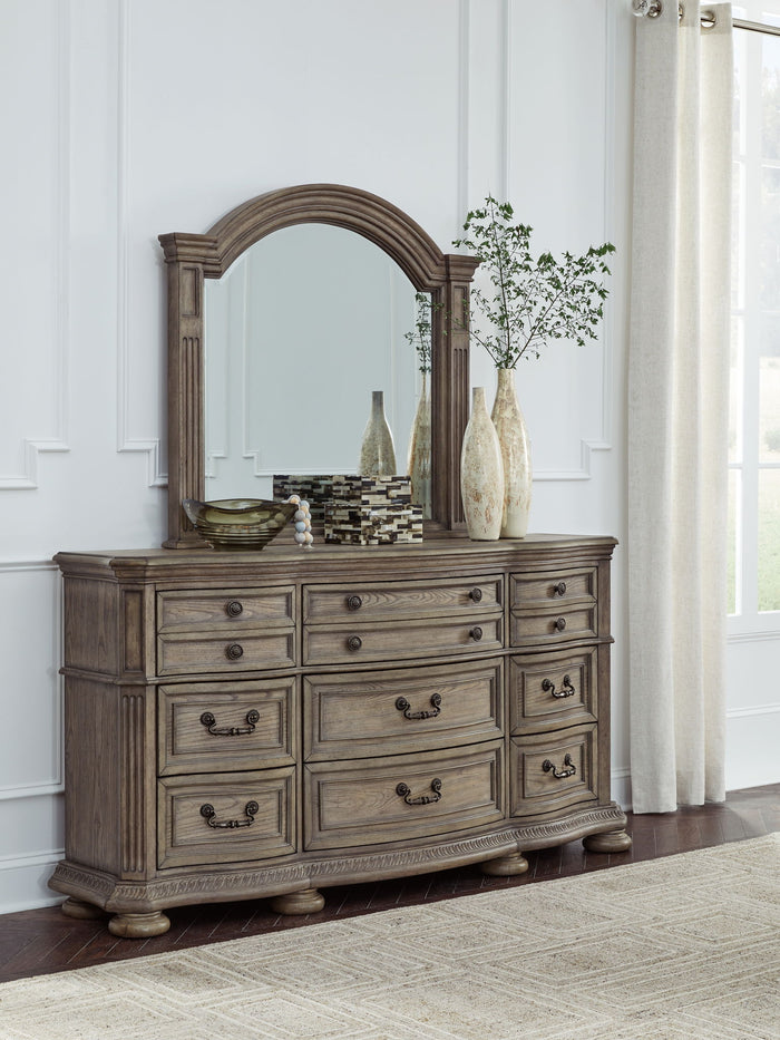 Ardenfield - Dresser And Mirror - Light Brown image 4