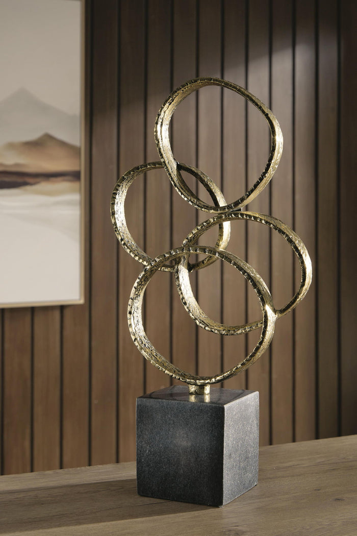 Wellcott - Sculpture - Gold Finish / Black image 3