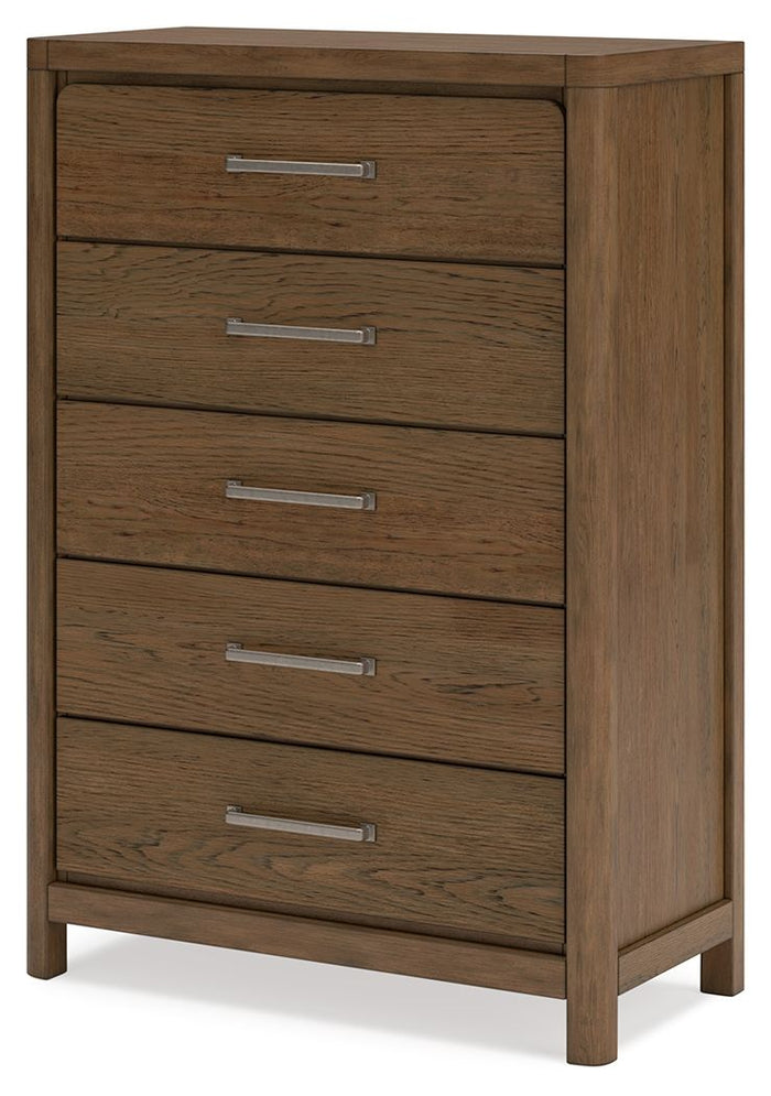 Cabalynn - Five Drawer Chest - Light Brown image 4