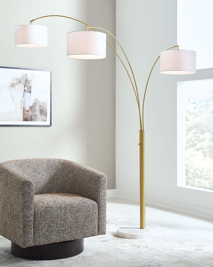 Valo - Metal Arc Lamp - Gold Finish image 4