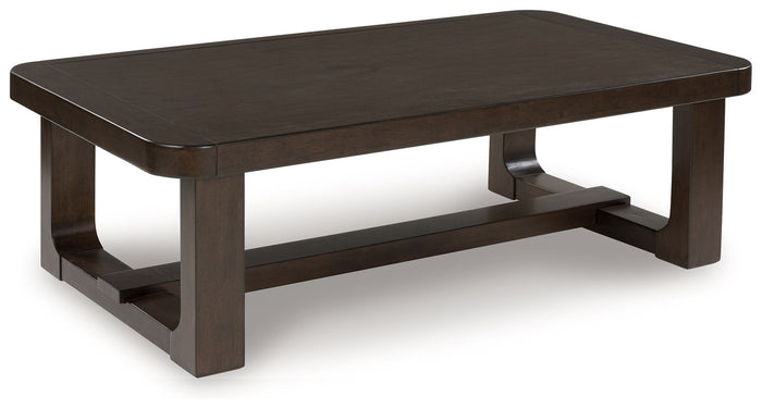 Breckington - Rectangular Cocktail Table - Dark Brown image 1
