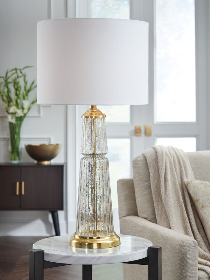 Bakersboro - Glass Table Lamp - Clear / Gold Finish image 3