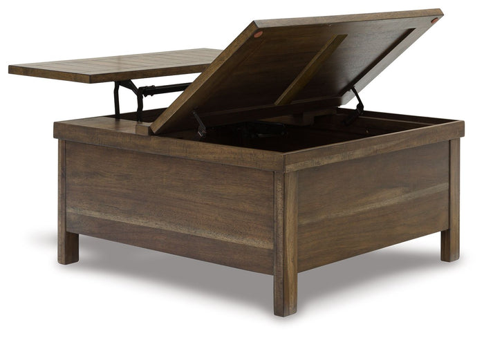 Moriville - Lift Top Cocktail Table - Grayish Brown image 3