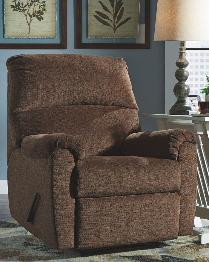 Nerviano - Zero Wall Recliner - Fabric - Chocolate image 2