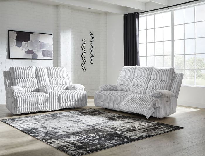 Rhines Falls - 2 Pc. - Power Reclining Sofa And Loveseat - Alloy image 4