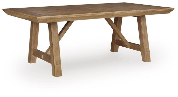 Ridgester - Rectangular Dining Room Extension Table - Light Brown image 4