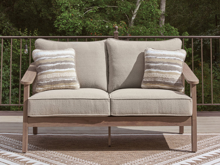 Harmony Headlands - Loveseat With Cushion - Natural / Gray image 3