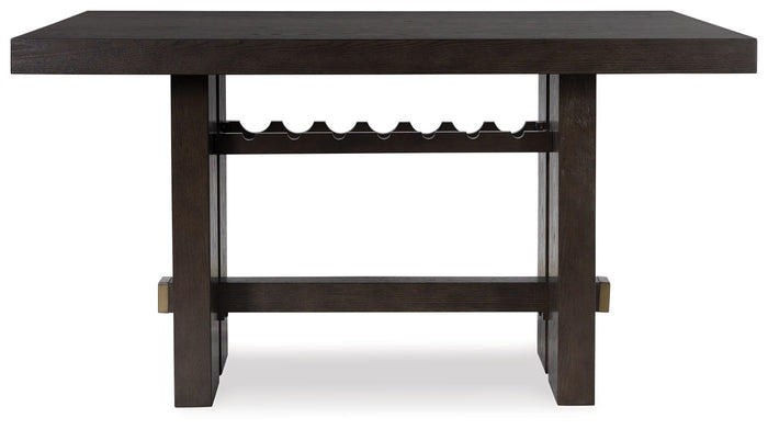 Burkhaus - Rectangular Dining Room Counter Table - Dark Brown image 4