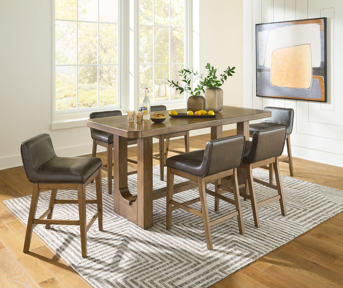 Cabalynn - Rectangular Dining Room Counter Table Set image 2