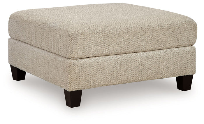 Steelwater Retreat - Oversized Accent Ottoman - Latte image 1