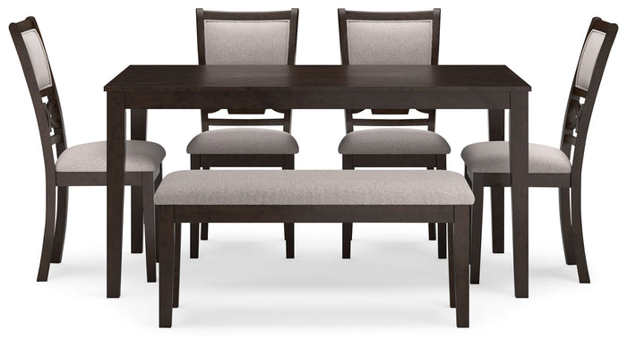 Langwest - Dining Room Table Set (Set of 6) - Brown image 4