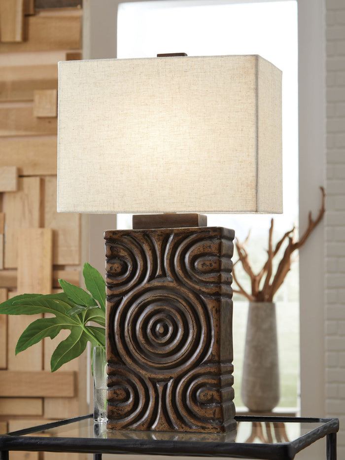 Heathbury - Paper Table Lamp - Antique Brown image 4