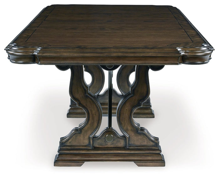 Maylee - Dining Extension Table - Dark Brown image 4