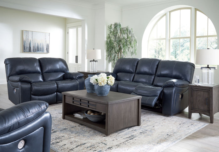 Leesworth - 3 Pc. - Power Reclining Sofa, Power Reclining Loveseat, Power Rocker Recliner - Ocean image 1