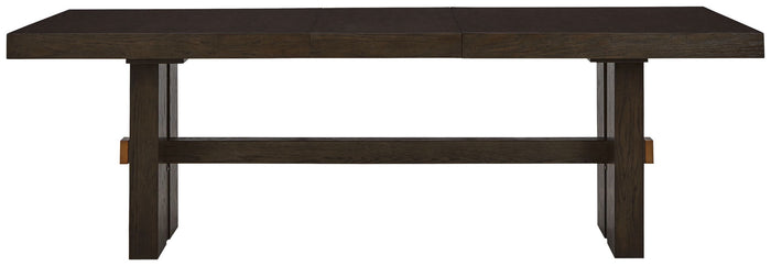 Burkhaus - Rectangular Dining Room Extension Table - Dark Brown image 2