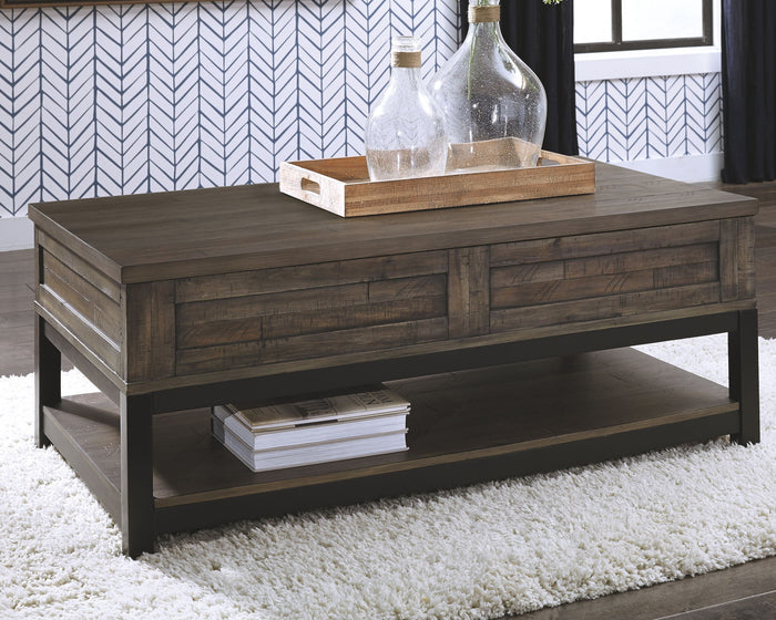 Johurst - LIFT TOP COCKTAIL TABLE - Grayish Brown image 4