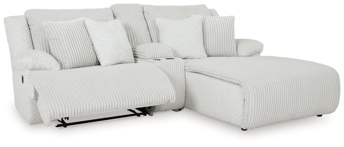 Top Tier - 3-Piece Reclining Sectional Sofa With Raf Chaise - Fabric - Alloy image 4