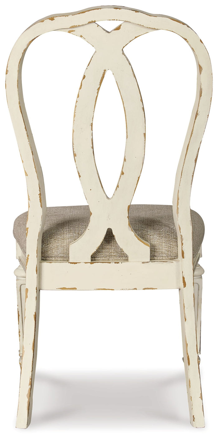 Realyn - Dining UPH Side Chair (Set of 2) - Ribbonback - Chipped White image 3