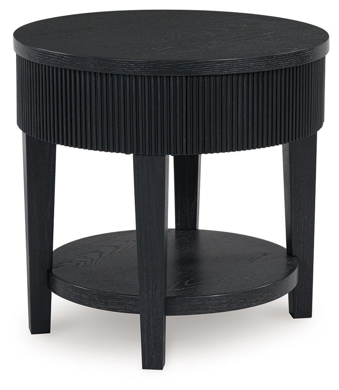 Marstream - Round End Table - Black image 1