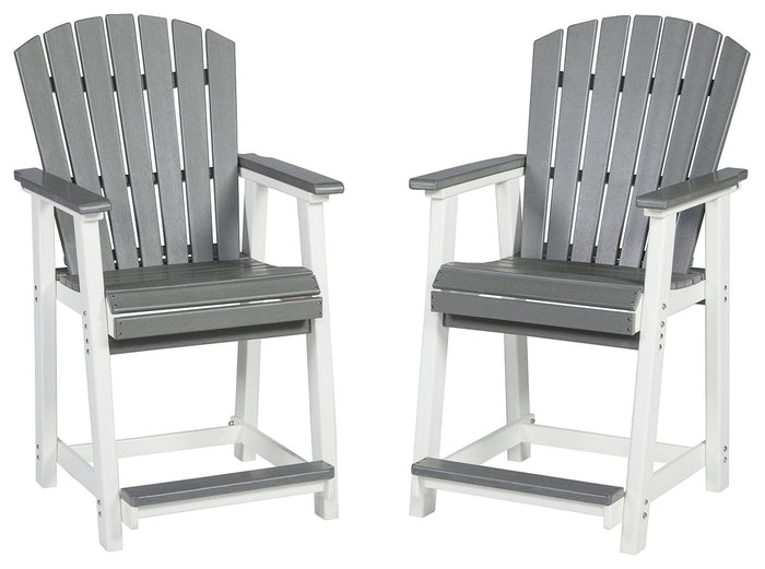 Transville - Barstool (Set of 2) - Gray / White image 1