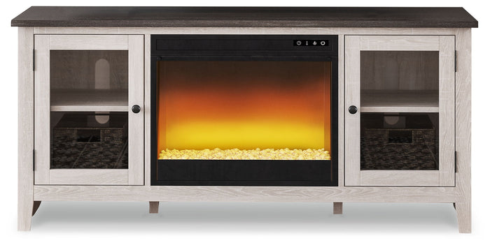 Dorrinson - TV Stand With Fireplace Insert image 1
