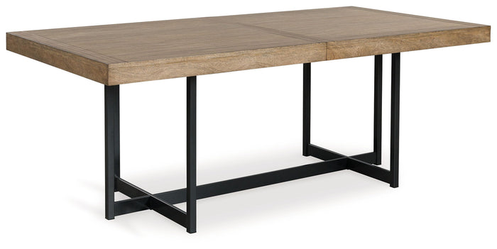 Tomtyn - Rectangular Dining Room Extension Table - Light Brown image 3