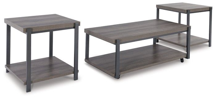 Wilmaden - Occasional Table Set (Set of 3) - Gray / Black image 1
