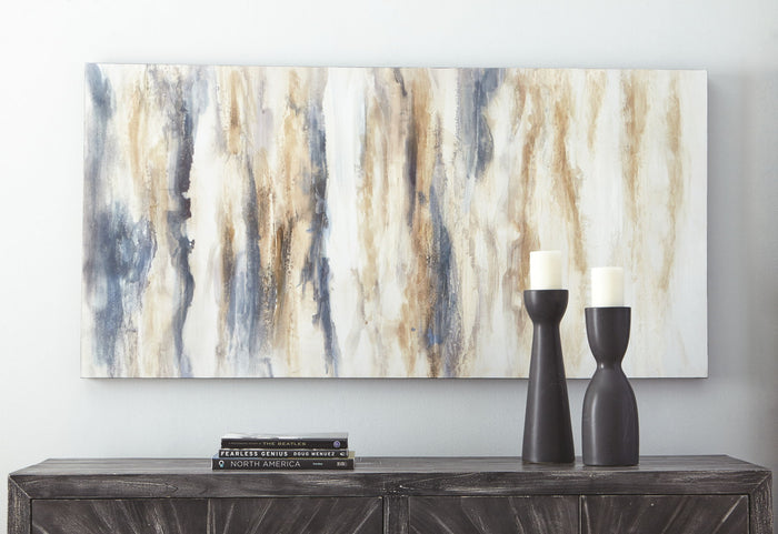 Joely - Wall Art - Blue / Tan image 3