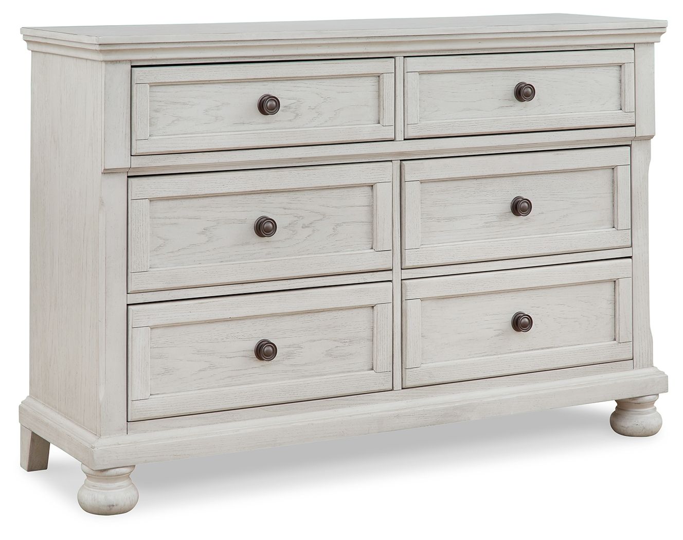 White / 6 Drawers