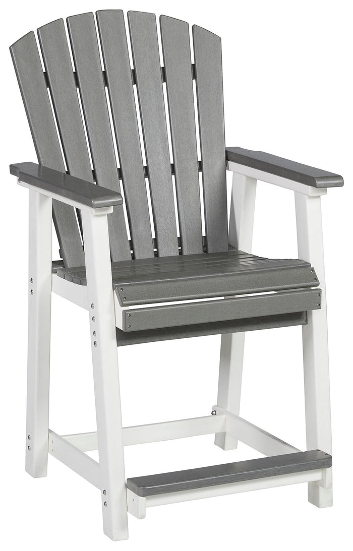Transville - Barstool (Set of 2) - Gray / White image 4