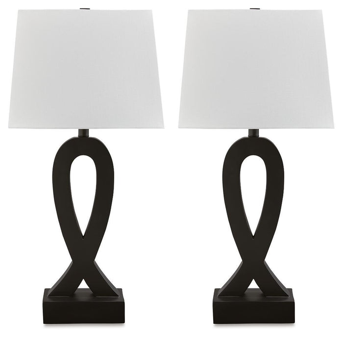 Markellton - Poly Table Lamp (Set of 2) - Black image 1