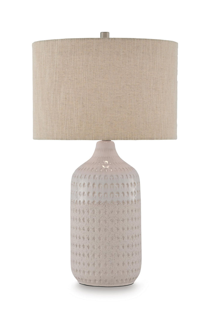 Capwich - Ceramic Table Lamp - Beige / White image 3