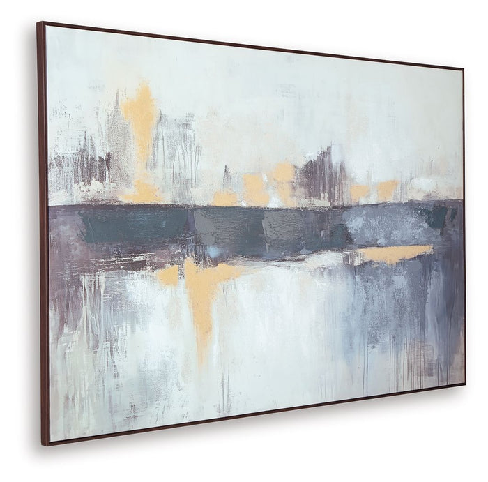 Gatesford - Wall Art - Blue / White / Tan image 4