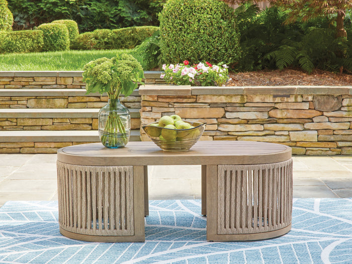 Serena Shores - Rectangular Cocktail Table - Beige image 3