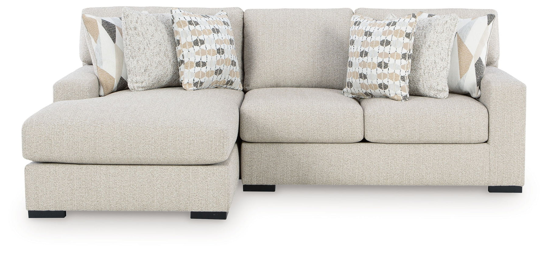 Pearl Silver / 2 Pc. Left Arm Facing Corner Chaise Sectional
