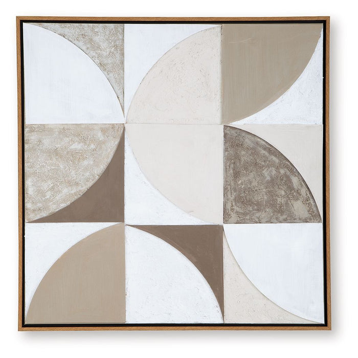 Harelman - Wall Art - Tan / Taupe / White image 1